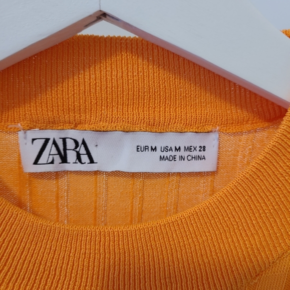 ZARA Orange Top - Picture 4 of 6
